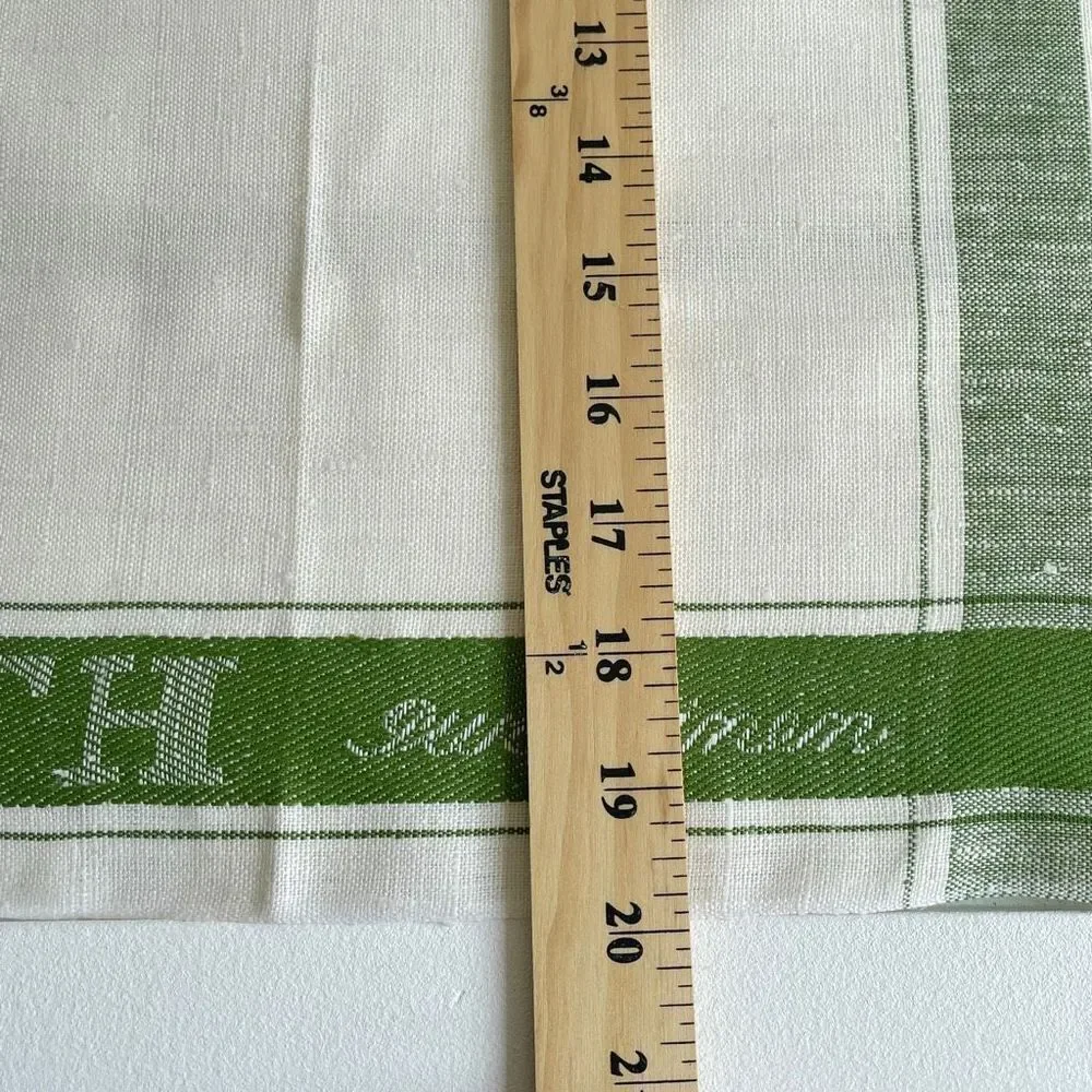B Altman & Co Vintage 4 Piece Tea Towel Set Pure Linen 29.5